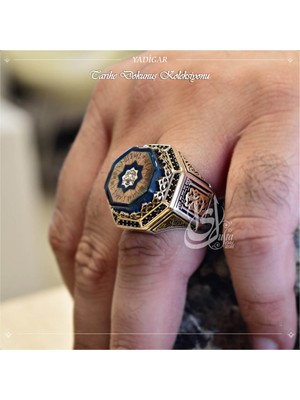 Canka İslam Usta Tasarımı Yadigar Gümüş Erkek Yüzük