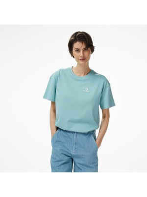Converse Star Chevron Kadın Mavi T-Shirt