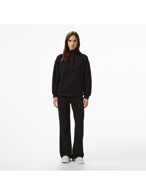 Nautica Kadın Siyah Regular Fit Eşofman Altı