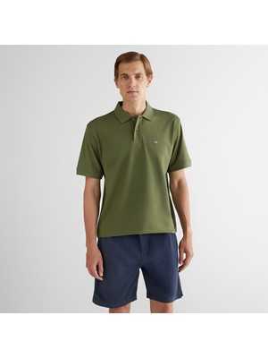 Gant Erkek Yeşil Relaxed Fit Polo
