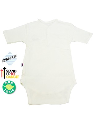 Flamex Sema Baby Yarım Kol Kaşkorse Badi (Body) - Ekru 12-18 Ay