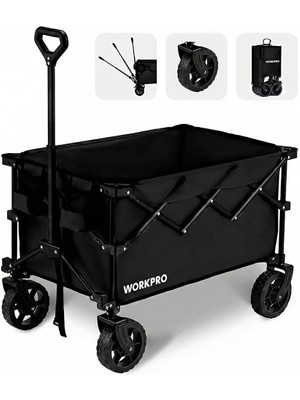 Workpro WP285015 80KG 4 Tekerli Katlanabilir Ağır Hizmet Taşıma Arabası