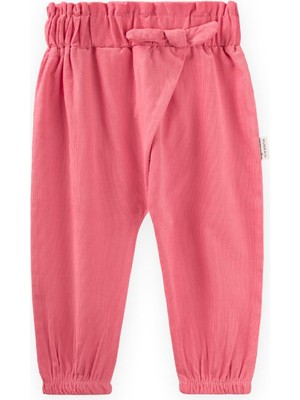 Cigit Kadife Bebe Şalvar Pantolon 0-3 Yaş Mercan