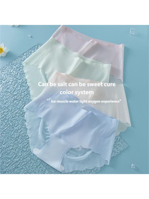 Eces Design Kadın Dikişsiz Yüksek Bel Nefes Alabilir Iç Çamaşırı 3 Parça W1006
