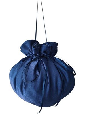 Moda Nur Gelin Kına Takı Kesesi, Takı Çantası ,mavirenk, Tafta Kumaş, Gelin Takı Kesesi