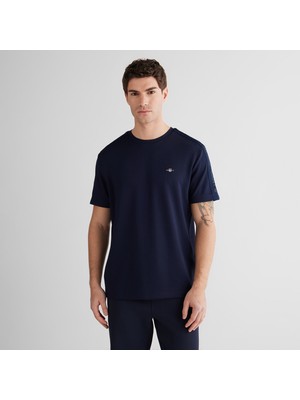 Gant Erkek Lacivert Regular Fit T-Shirt