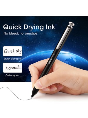 Writech Wrıtech W-0156A1 Metal Up 0,7mm Mavi Jel Kalem - 24'lü Set