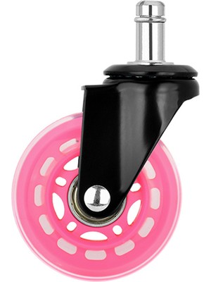 Karr Gaming S-Wheels Motion Silikon Oyuncu Koltuğu Tekeri 75MM - Pembe | Ofis Koltuk Tekeri | Ultra Sessiz Sandalye Tekeri