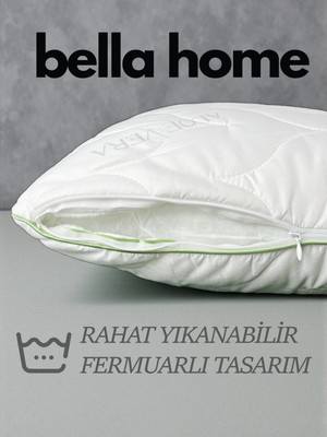 Bella Home 50X70 Aloevera Kapitoneli Yastık - Yıkanabilir - Fermuarlı - Özel Çantalı