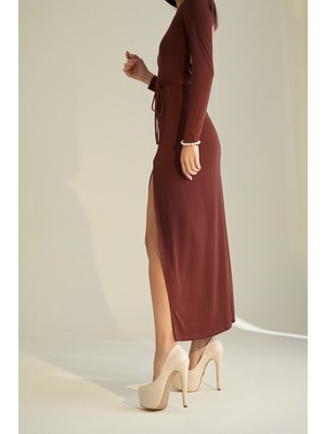 Ayakkabı Prensi 1840 Nude Mat 15 cm Kadın Klasik Platform Topuklu Ayakkabı