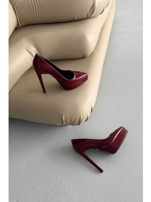 Ayakkabı Prensi Coax Cherry 13 cm Kadın Klasik Platform Topuklu Ayakkabı