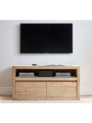 İzmir Masif Izmir Masif Folsom Çekmeceli Konsol – Masif Ahşap, Modern ve Dayanıklı Tasarım