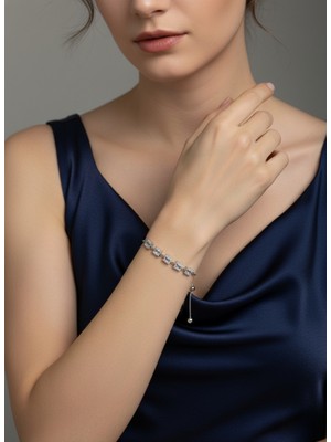 Zarene Silver Baget Dizisi Bileklik 925 Ayar Gümüş