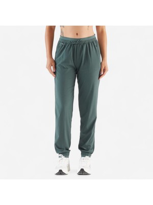 Decathlon Kalenji Kadın Koşu Eşofman Altı - Koyu Yeşil - Kiprun Run 500 Dry
