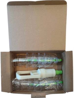 Ynt İthalat 12 Li Hacamat Kupa Seti. 1 2 Parmak Pompa Hediye