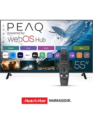 Peaq PQ55FMN25 55" 139 Ekran Uydu Alıcılı 4K Ultra HD Smart LED TV