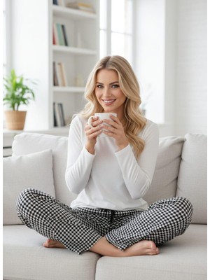 Pemilo Kadın Desenli Süet Tek Alt