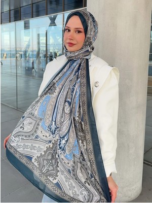 Mira İpek Mira Ipek Retro Desenli Pamuk Şal Serisi