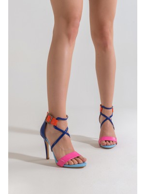 Ayakkabı Prensi Color Touch Renkli 10 cm Kadın Klasik Topuklu Ayakkabı