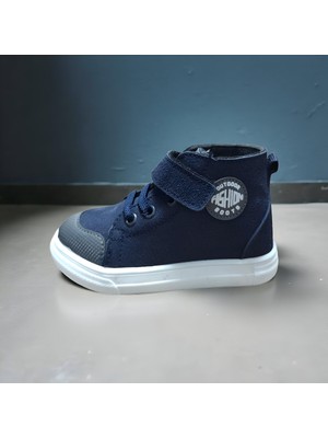 🌟 Lacivert Yüksek Bilek Cırtlı Çocuk Botu