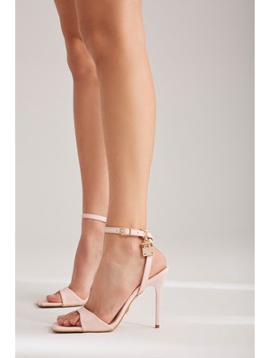 Ayakkabı Prensi Ares Pudra 9 cm Kadın Klasik Topuklu Ayakkabı