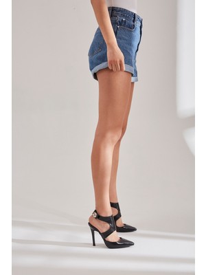 Ayakkabı Prensi Tessa Siyah Mat Rugan 10 cm Kadın Stiletto, Topuklu Ayakkabı