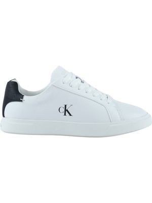 Calvin Klein Pro Cup Moire Kadın Beyaz Spor Ayakkabı (HW0HW02845-01W)
