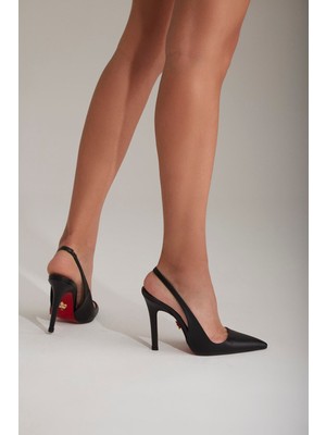 Ayakkabı Prensi Monica Siyah Mat 10 cm Kadın Stiletto, Topuklu Ayakkabı
