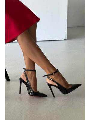 Ayakkabı Prensi Zion Toka Detaylı Siyah Rugan