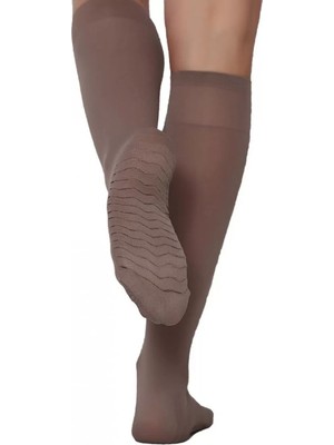 & Bella Calze Diz Altı Vizon Rengi 2 Çift Masaj Çorabı