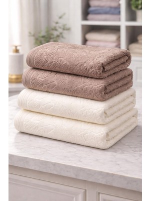 Özdilek Curve Best Set (Hamam Takımı) Krem-Bej