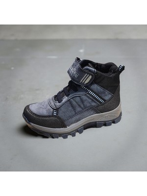 Bozan Çocuk & Genç Outdoor Bot Fermuarlı Cırtlı Kaymaz Taban Su Itici