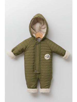 Baby Hola 0-3 Yaş Kapitone Kapşonlu Içi Velsoft Bebek Çocuk Kışlık Kar Tulumu Kozmonot 13473