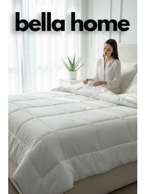 Bella Home Tek Kişilik Aloevera Yorgan - 155X215 cm - Orijinal Keten Çantalı