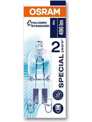 Halogen-Backofenlampe, Special Oven, G9-Sockel, Dimmbar, 40 Watt, Warmweiß - 2700K, Für Über 200 Grad Einsetzbar