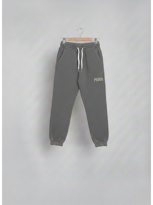 Merve Nur Tekstil 3 Iplik Şardonlu Kabartmalı Fosforlu Baskı Cepli Beli Lastikli Çocuk Tek Alt