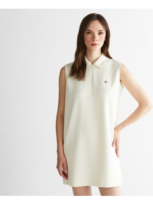 Gant Kadın Krem Logolu Elbise