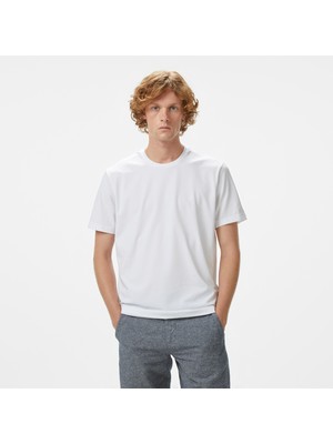 Nautica Erkek Beyaz Classic Fit T-Shirt