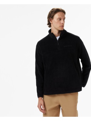 United4 Unıted4 Erkek Siyah Half Zip Sweatshirt