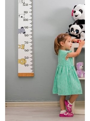 Çocuklara Doğum Günü Hediyesi Boy Ölçme Cetveli - Asılabilir Boy Ölçer - Duvar Bebek Boy Ölçer