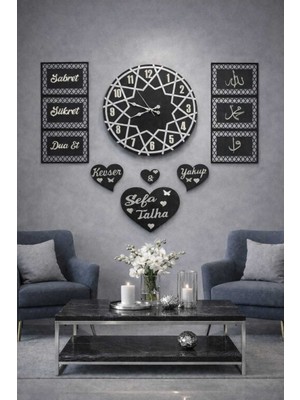 Salon ve Oda Için Duvar Saati Kişiye Özel Olarak