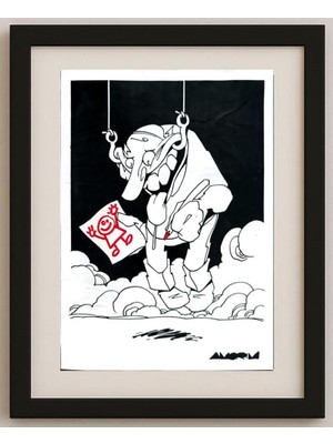 Karikatural Costa Pereira 29X21CM Orijinal Karikatür Tablo