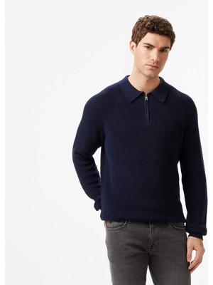 Nautica Erkek Lacivert Classic Fit Kazak