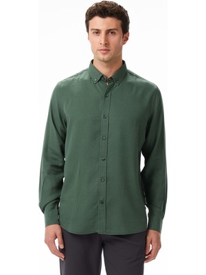 Nautica Erkek Yeşil Classic Fit Gömlek