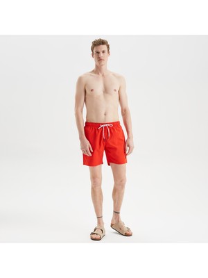 Nautica Erkek Kırmızı Regular Fit Deniz Şortu