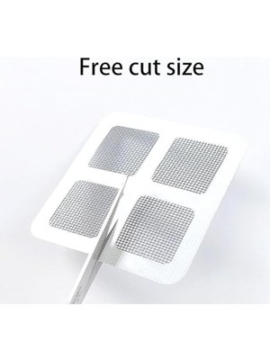 Lavabo Gider Süzgeci, Yapışkanlı Tül Filtre, 10'lu Paket, Saç ve Atık Önleyici