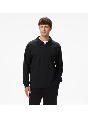 United4 Unıted4 Erkek Siyah Sweatshirt