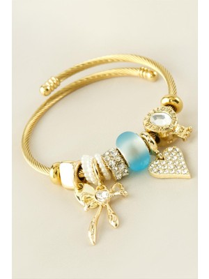 Bijuteri Net Fiyong Kalp Panora Bileklik