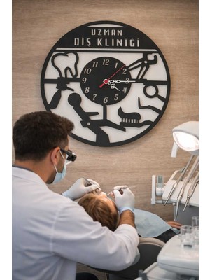 Diş Kliniği ve Dış Hekimi Için Duvar Saati Kişiye Özel