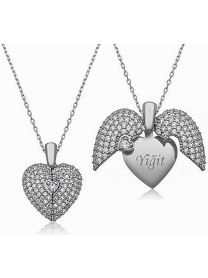 Özcömert Silver Gümüş Kalbimdeki Sır Kolye